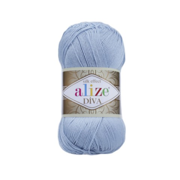 Włóczka Alize Diva 350 błękitny