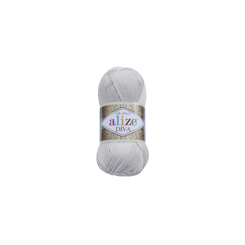 Włóczka Alize Diva 168 jasny szary - produkt wyplatamy.pl 1