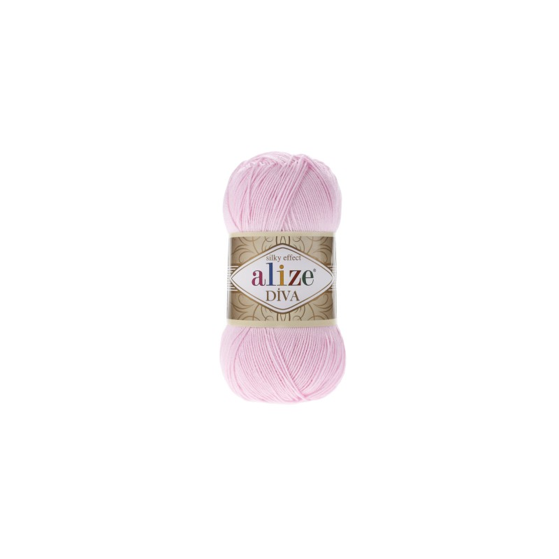 Włóczka Alize Diva 185 pastelowy róż - produkt wyplatamy.pl 1