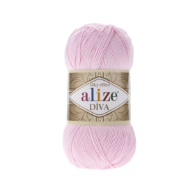 Włóczka Alize Diva 185 pastelowy róż