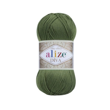 Włóczka Alize Diva 79 bazylia