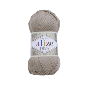 Włóczka Alize Diva 167 szaro-beżowy