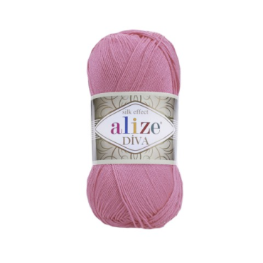 Włóczka Alize Diva 178 chłodny róż