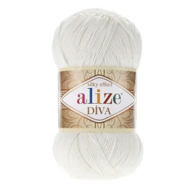 Włóczka Alize Diva 450 perłowy
