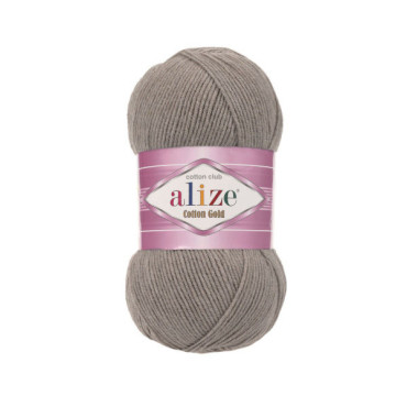Włóczka Alize Cotton Gold 827 szarobeżowy