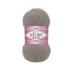Włóczka Alize Cotton Gold 827 szarobeżowy