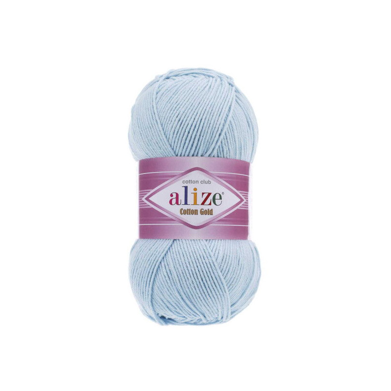 Włóczka Alize Cotton Gold 513  krystaliczny niebieski - produkt wyplatamy.pl 1