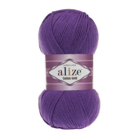 Włóczka Alize Cotton Gold 044 purpurowy