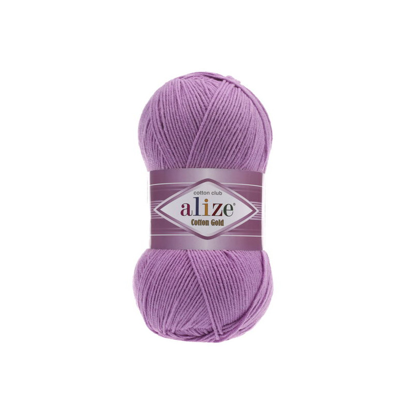 Włóczka Alize Cotton Gold 043 jansy fiolet - produkt wyplatamy.pl 1