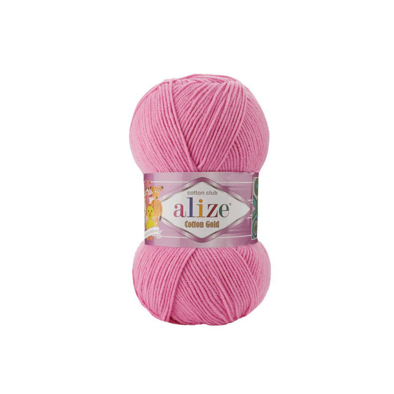 Włóczka Alize Cotton Gold 264 różowy - produkt wyplatamy.pl 1