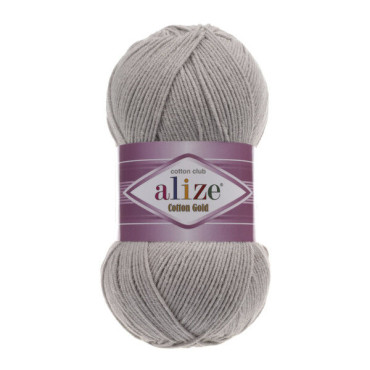Włóczka Alize Cotton Gold 200 jasny szary