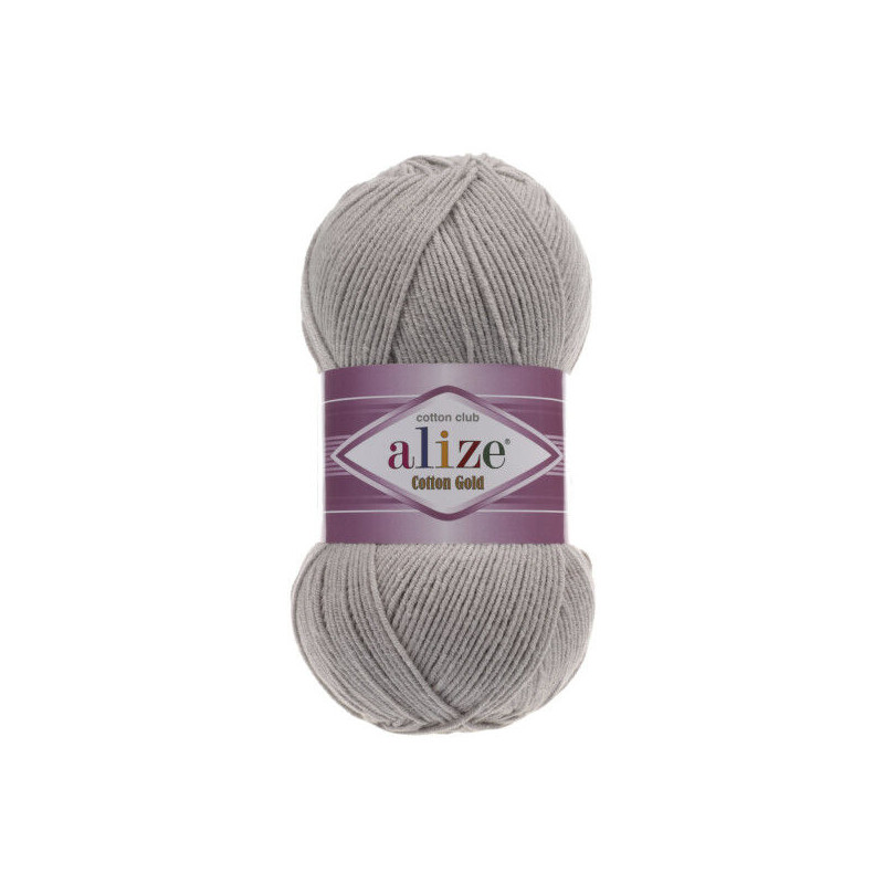 Włóczka Alize Cotton Gold 200 jasny szary - produkt wyplatamy.pl 1