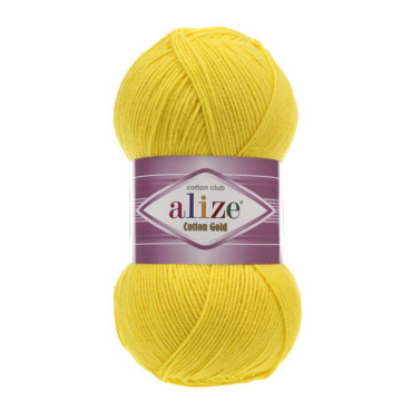 Włóczka Alize Cotton Gold 110 żółty