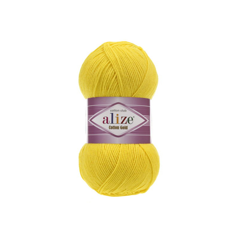 Włóczka Alize Cotton Gold 110 żółty - produkt wyplatamy.pl 1