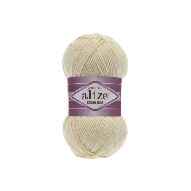 Włóczka Alize Cotton Gold 001 beżowy - produkt wyplatamy.pl 1