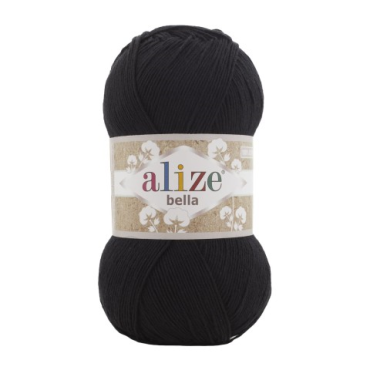 Włóczka Alize Bella 060 czarny