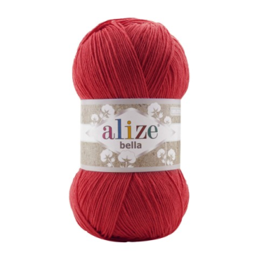 Włóczka Alize Bella 056 czerwony