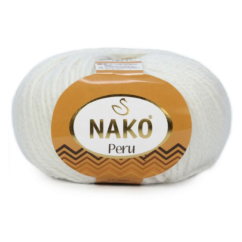 Włóczka Nako Peru 208 biały - produkt wyplatamy.pl 1