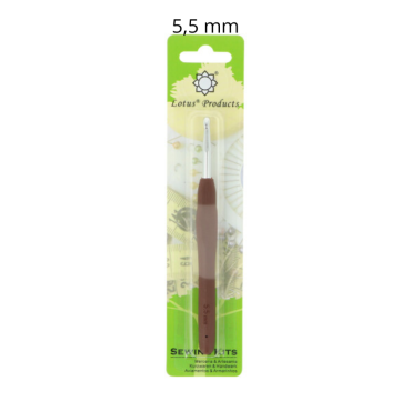 Szydełko z silikonową rączką 5.5 mm