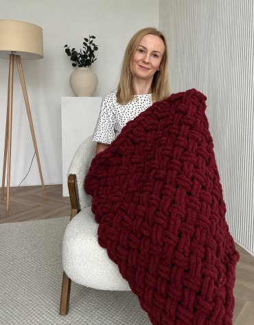 Włóczka chenille standard kolor nr 911 - 300g – Inspiracja nr. 4 Włóczka chenille standard kolor nr 911 - 300g – Inspiracja nr. 4