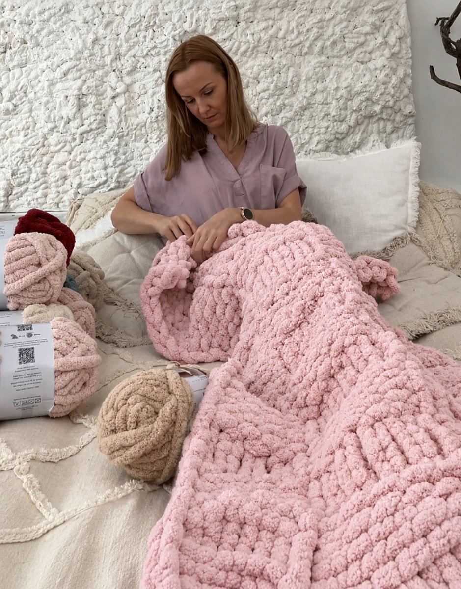 Włóczka chenille standard kolor nr 914 - 300g – Inspiracja nr. 4