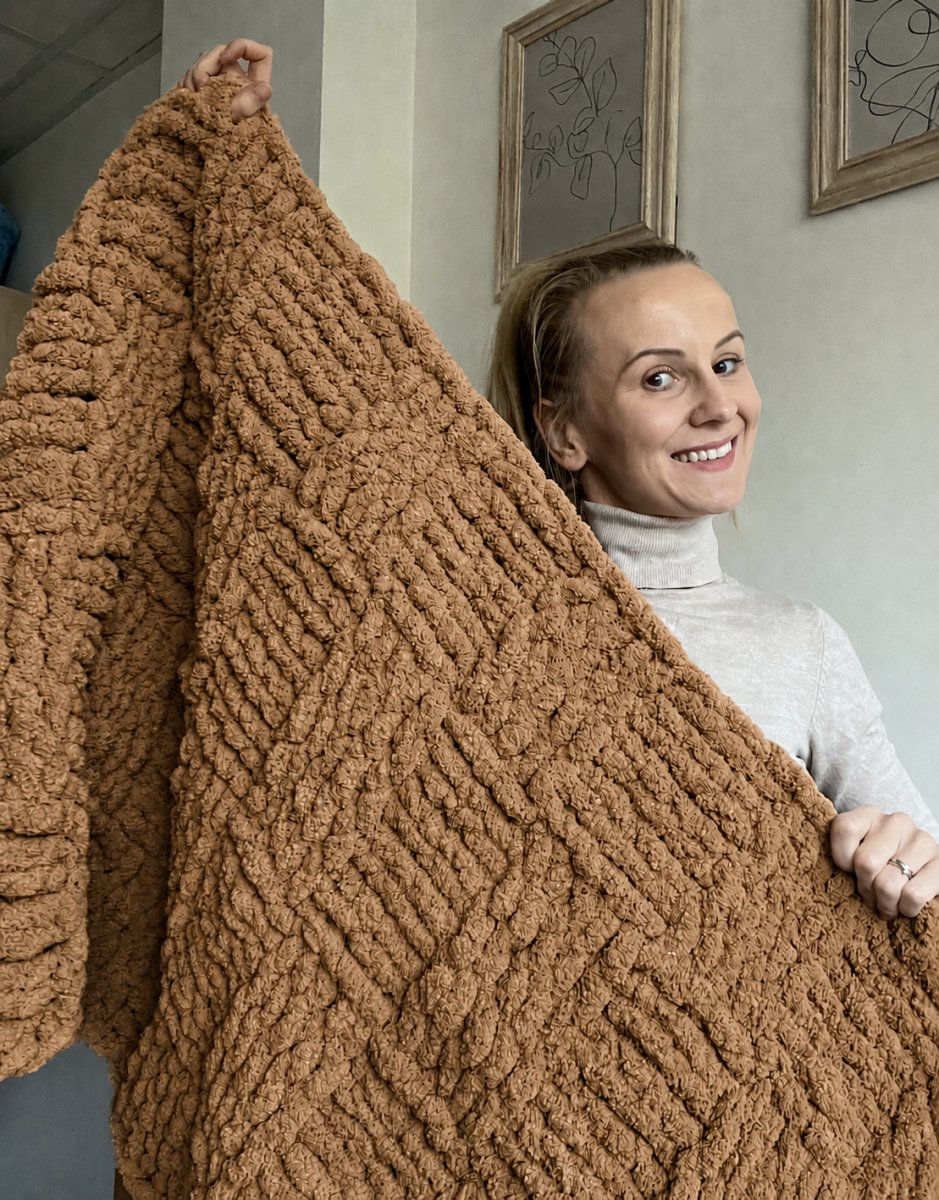 Włóczka chenille standard kolor nr 45 - 230g – Inspiracja nr. 4