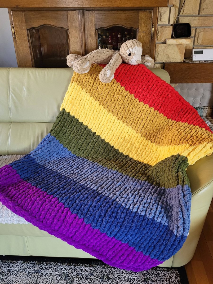 Włóczka chenille standard kolor nr 40 - 230g – Inspiracja nr. 4