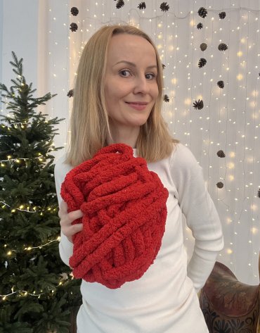 Włóczka chenille standard kolor nr 14 - 230g – Inspiracja nr. 3 Włóczka chenille standard kolor nr 14 - 230g – Inspiracja nr. 3