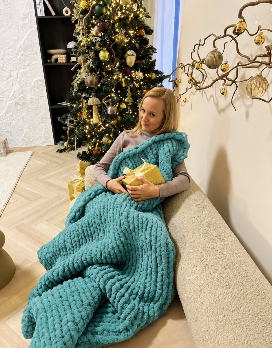 Włóczka chenille standard kolor nr 918 - 300g – Inspiracja nr. 1