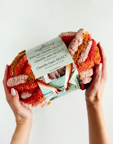 Włóczka chenille select kolor nr 54 - 300g – Inspiracja nr. 4 Włóczka chenille select kolor nr 54 - 300g – Inspiracja nr. 4