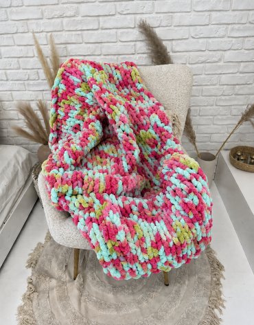 Włóczka chenille standard kolor nr 77 - 230g – Inspiracja nr. 3 Włóczka chenille standard kolor nr 77 - 230g – Inspiracja nr. 3