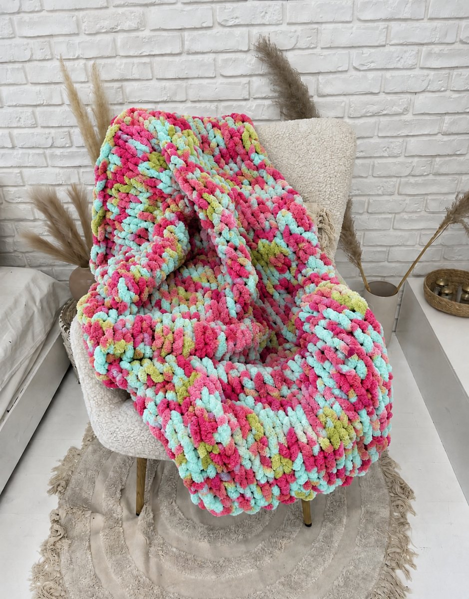 Włóczka chenille standard kolor nr 77 - 230g – Inspiracja nr. 3