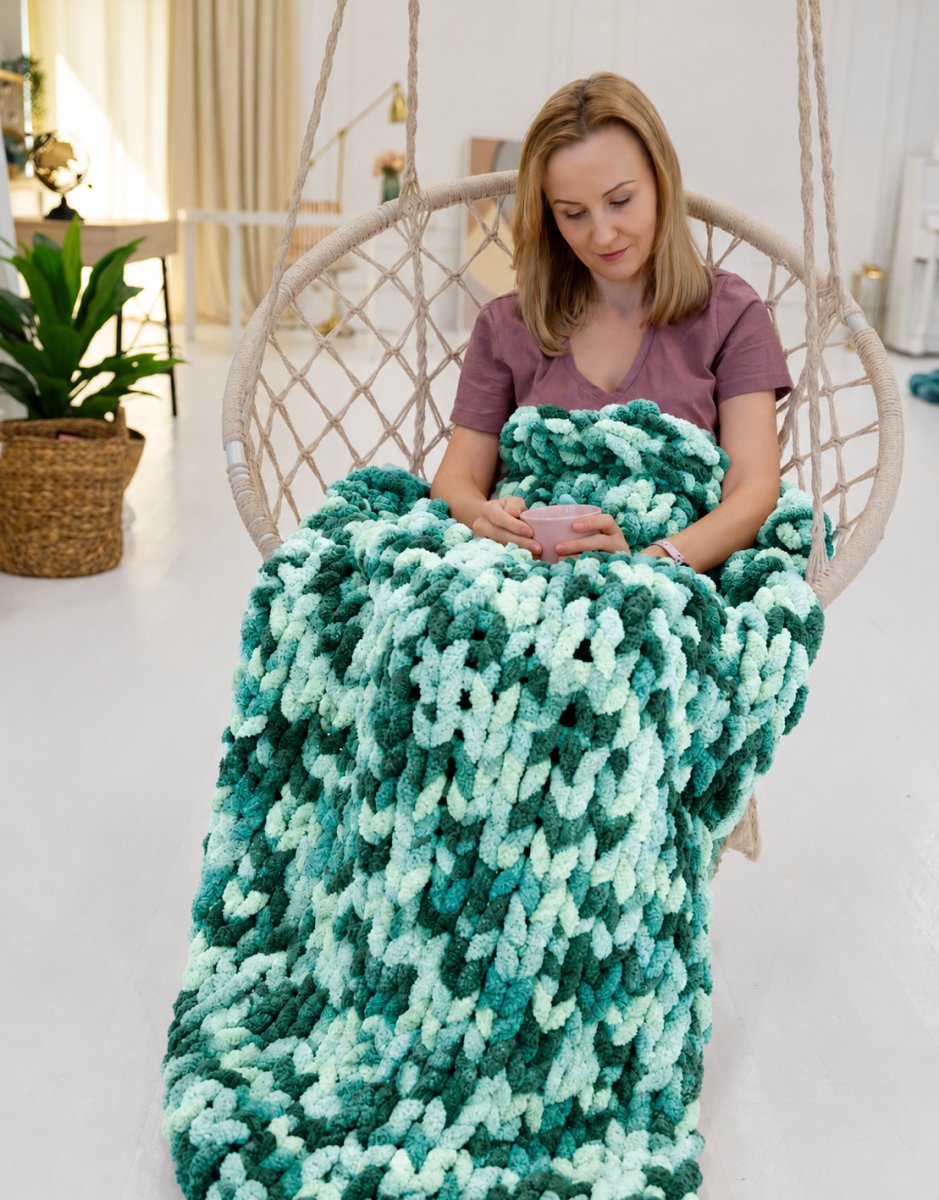 Włóczka chenille standard kolor nr 42 - 230g – Inspiracja nr. 1