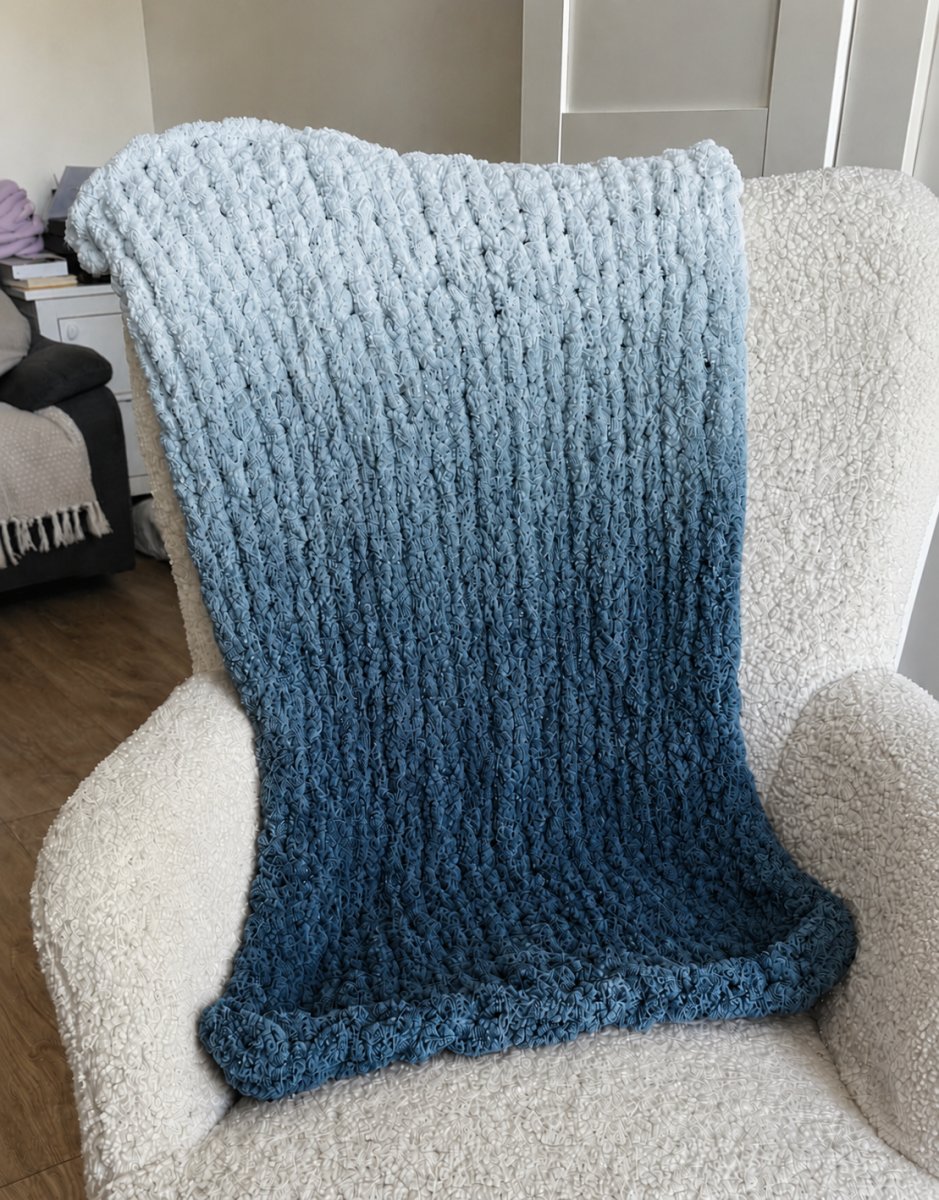 Włóczka chenille OMBRE kolor nr 67 - 600g – Inspiracja nr. 4