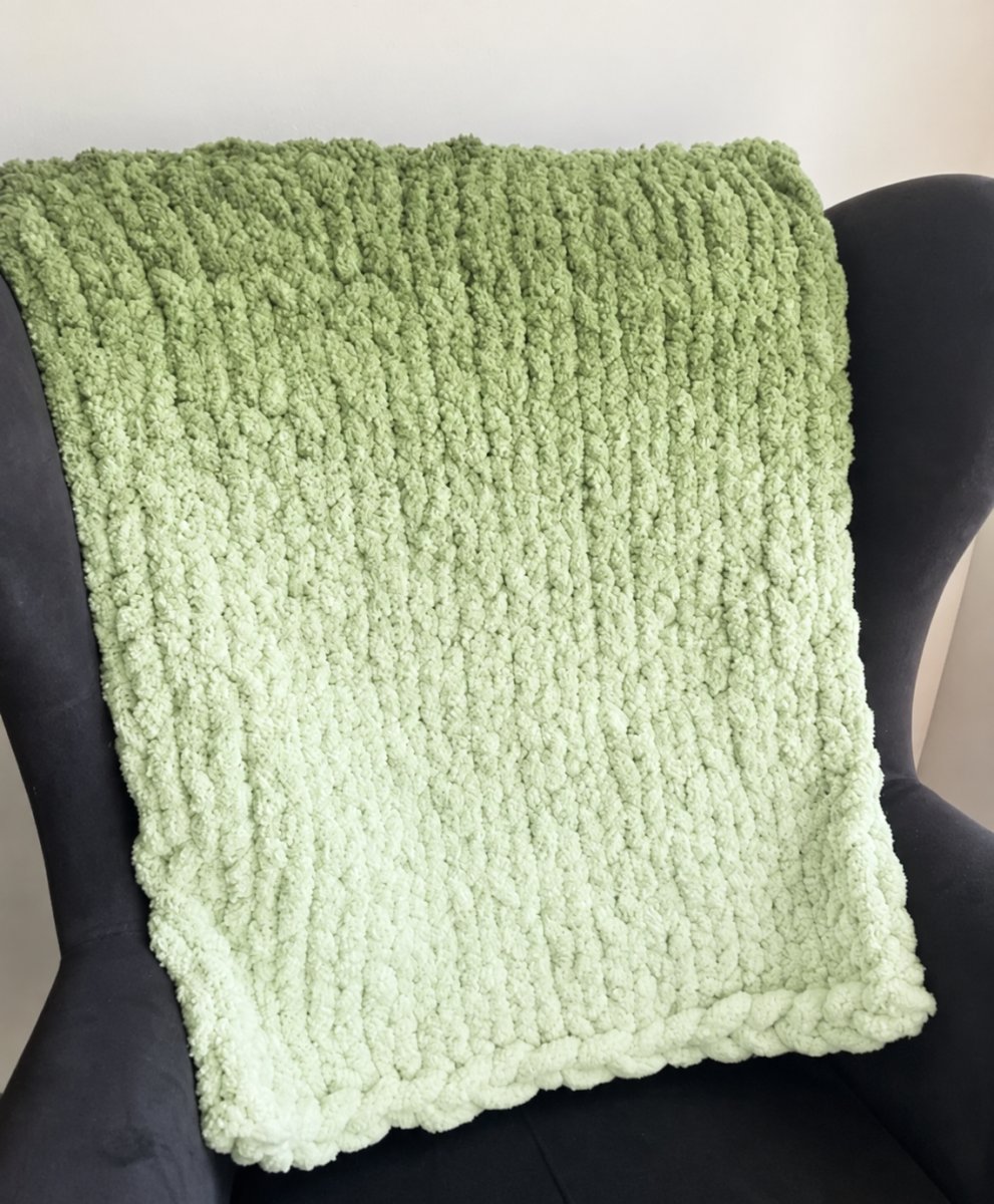 Włóczka chenille OMBRE kolor nr 753 - 600g – Inspiracja nr. 1