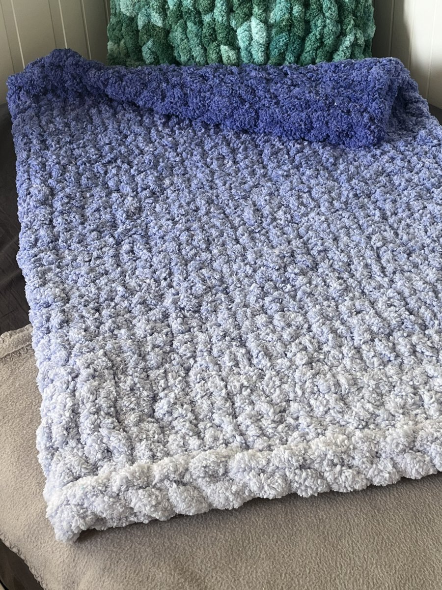 Włóczka chenille OMBRE kolor nr 752 - 600g – Inspiracja nr. 2