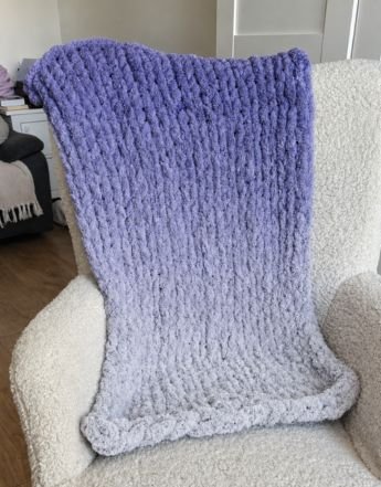 Włóczka chenille OMBRE kolor nr 752 - 600g – Inspiracja nr. 3