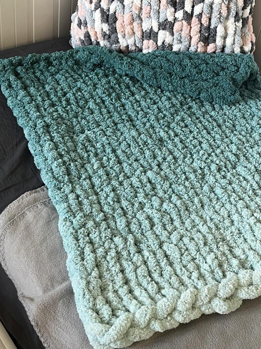 Włóczka chenille OMBRE kolor nr 753 - 600g – Inspiracja nr. 1