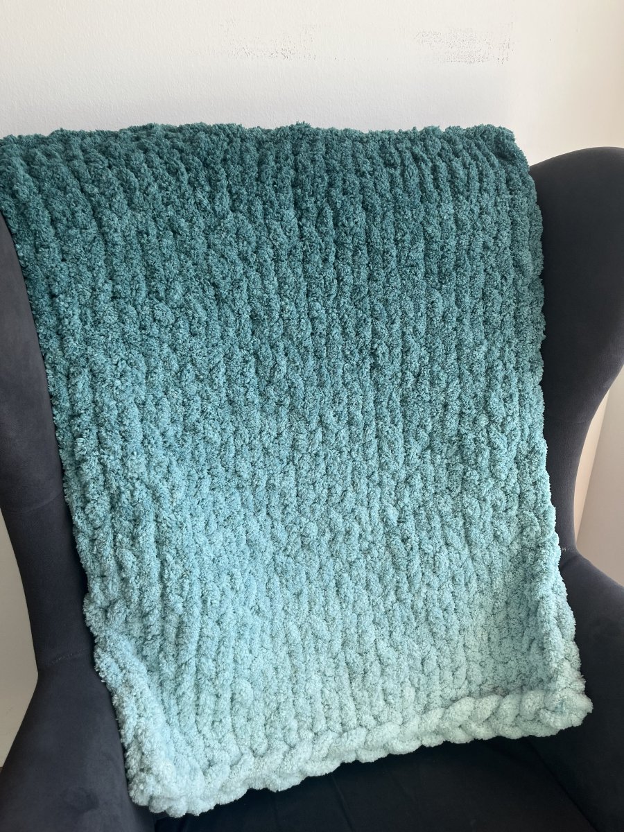 Włóczka chenille OMBRE kolor nr 753 - 600g – Inspiracja nr. 3