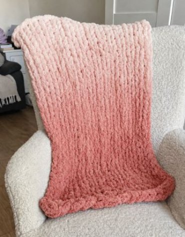 Włóczka chenille OMBRE kolor nr 754 - 600g – Inspiracja nr. 1 Włóczka chenille OMBRE kolor nr 754 - 600g – Inspiracja nr. 1