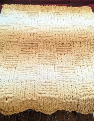 Włóczka chenille OMBRE kolor nr 68 - 600g – Inspiracja nr. 1 Włóczka chenille OMBRE kolor nr 68 - 600g – Inspiracja nr. 1