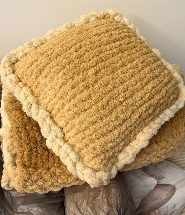 Włóczka chenille OMBRE kolor nr 68 - 600g – Inspiracja nr. 3