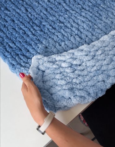 Włóczka chenille OMBRE kolor nr 69 - 600g – Inspiracja nr. 1 Włóczka chenille OMBRE kolor nr 69 - 600g – Inspiracja nr. 1