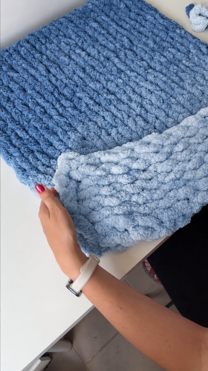 Włóczka chenille OMBRE kolor nr 69 - 600g – Inspiracja nr. 1