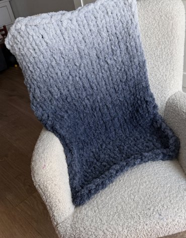 Włóczka chenille OMBRE kolor nr 71 - 600g – Inspiracja nr. 3 Włóczka chenille OMBRE kolor nr 71 - 600g – Inspiracja nr. 3