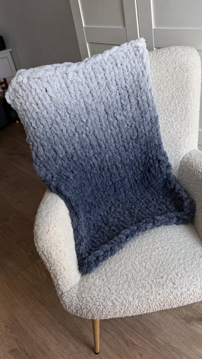 Włóczka chenille OMBRE kolor nr 71 - 600g – Inspiracja nr. 3