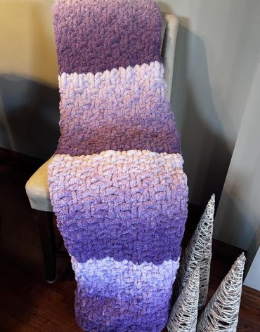 Włóczka chenille OMBRE kolor nr 72 - 600g – Inspiracja nr. 4 Włóczka chenille OMBRE kolor nr 72 - 600g – Inspiracja nr. 4