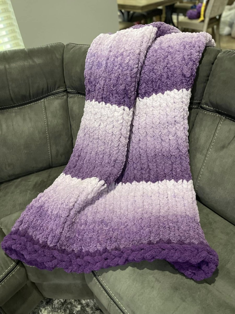 Włóczka chenille OMBRE kolor nr 72 - 600g – Inspiracja nr. 1