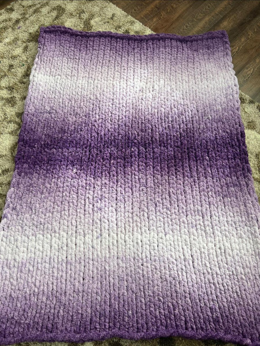 Włóczka chenille OMBRE kolor nr 72 - 600g – Inspiracja nr. 2