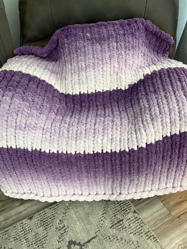 Włóczka chenille OMBRE kolor nr 72 - 600g – Inspiracja nr. 3